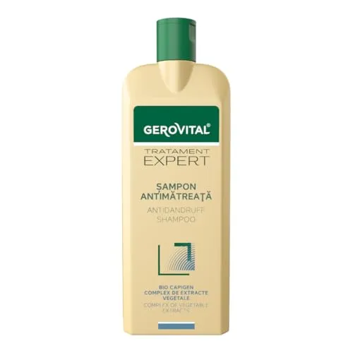 Gerovital Anti-Schuppen Shampoo für empfindliche Kopfhaut – Beruhigt, reguliert Talg und spendet Feuchtigkeit – Mit Klettenwurzel, Rosmarin, Birke, Schachtelhalm & Salbei – 400 ml