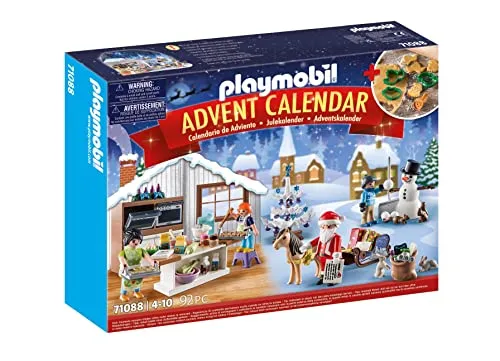 PLAYMOBIL Christmas 71088 - Adventskalender Weihnachtsbacken für Kinder ab 4 Jahren, mit 24 Überraschungen und echten Plätzchenformen für kreativen Spielspaß