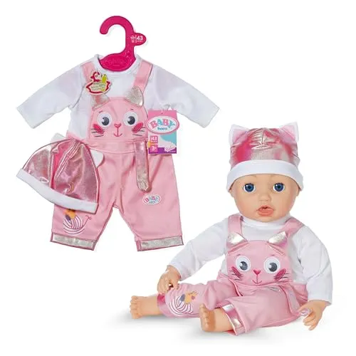 Baby Born Puppenkleidung Einteiler mit Mütze 43 cm (Set)