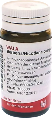 WALA Heilmittel GmbH BERBERIS/NICOTIANA comp.Globuli 20 g 08784461