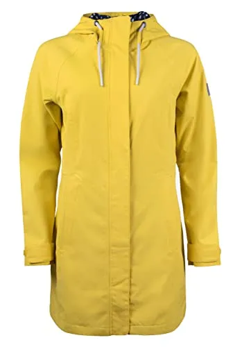 ELKLINE Damen Regenmantel Feel Good | Wasserdicht & Halblang | Softshell mit Verstellbarer Kapuze - Der ELKLINE Damen Regenmantel Feel Good bietet optimalen Schutz mit wasserdichtem Softshell-Material. Ideal für wechselhaftes Wetter, ausgestattet mit zwei praktischen Taschen und verstellbarer Kapuze.