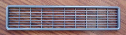 Lüftungsgitter 25 x 5 cm silbergrau eckig Gitter Entlüftung 53041r5 NEU