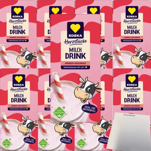 Gut&Günstig Milchdrink Erdbeere 3er Pack 9x200ml Packung usy Block