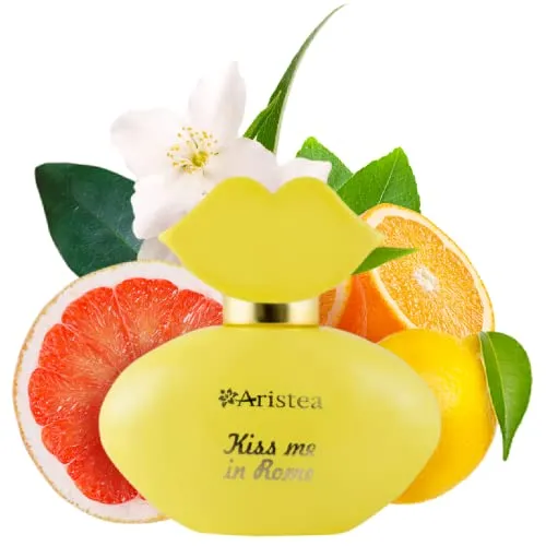 Aristea Parfum Damen Kiss me in Rome, Eau de Parfüm für Frauen, blumiger Damenduft, 25ml