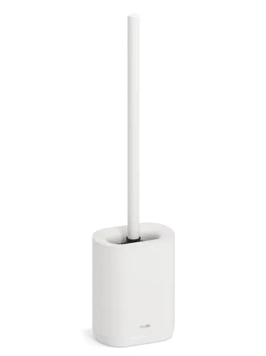 stardis Pure WC Bürste Toilettenbürste matt Silikon Klobürste kompakt antibakteriell Bürstengarnitur weiß