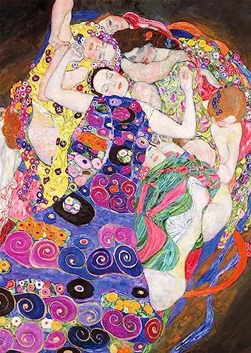 Ravensburger Puzzle 1000 Teile - Gustav Klimt: Die Jungfrau (1913) - Klassisches 1000 Teile Puzzle mit dem berühmten Kunstwerk von Gustav Klimt, ideal für Kunstliebhaber und entspannende Stunden.
