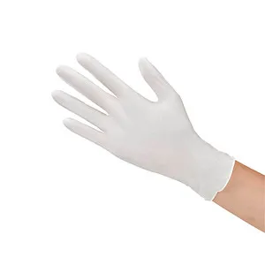 Meditrade unisex Einmalhandschuhe Nitril 3000 weiß Größe L, 100 St.