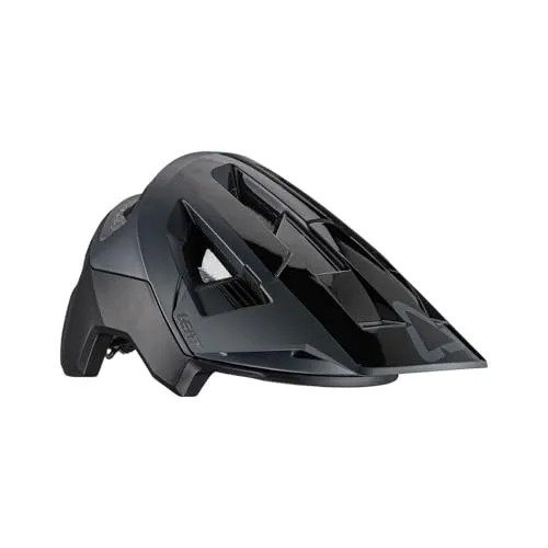 Leatt MTB Allmtn 4.0 Helm - Schwarz, Medium (55-59cm) - Fahrradhelm mit Turbine 360° Technologie für bis zu 40% weniger Hirnschäden, maximale Belüftung und Brillenanschluss für optimalen Komfort beim Mountainbiken.