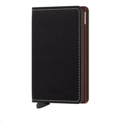 Secrid Slimwallet Brown - Elegante Geldbörse für Unisex - Herren-Geldbörsen aus hochwertigem Leder, RFID-sicher und ideal für minimalistisches Design.