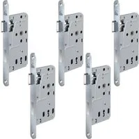 BASI Zimmertürschloss ES 927 BB DIN Links Edelstahl Rundstulp 20 mm 5er Set - Hochwertiges Einsteck-Zimmertürschloss für Innenräume, ideal für gängige Türsysteme. Eleganter Edelstahl-Rundstulp und präzise Mechanik garantieren eine langlebige, zuverlässige Nutzung.