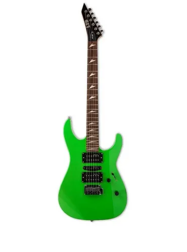 LTD MT-130 Neon Green - Elektrische Gitarre - Moderne elektrische Gitarre mit 24 Bünden, Hartholz-Griffbrett und auffälliger Neon Green Farbe. Ideal für kreative Musiker und vielseitigen Einsatz.