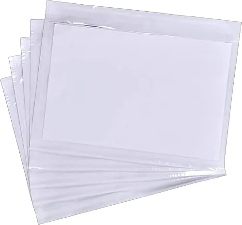Pakomat Lieferscheintaschen Dokumenttaschen DIN C5 für A5 transparent selbstklebend (500)