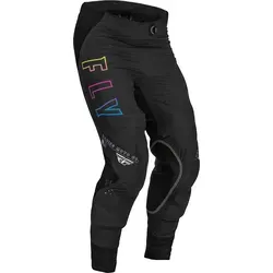 Fly Racing Lite S.E. Avenger Textilhose - Schwarz/Orange/Blau/Pink - Größe 36 - Hochwertige Motorradhose mit strategisch platzierten Stretcheinsätzen für optimale Bewegungsfreiheit. Verstärkte Ledereinsätze und ergonomisch vorgeformte Knie sorgen für Sicherheit und Komfort beim Fahren.
