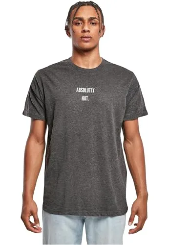 Mister Tee Herren T-Shirt 100% Baumwolle Holzkohle M