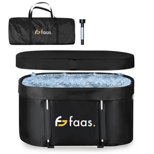 Faas Eisbad XL 420L – Faltbare Badewanne für Erwachsene mit Zubehör