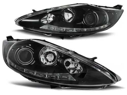 Produktbild Led Scheinwerfer Set in schwarz für Ford Fiesta MK7 08.08-09.12