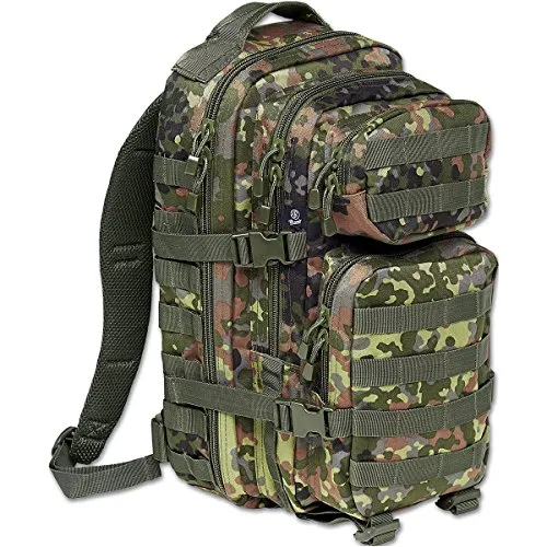 Brandit BD8007 Medium US Cooper Backpack - Flecktarn - Rucksack für Spezialeinheiten, 25L Volumen, mit MOLLE-System für individuelle Anpassung, gepolsterte Schultergurte und praktisches Fächersystem für optimale Organisation.