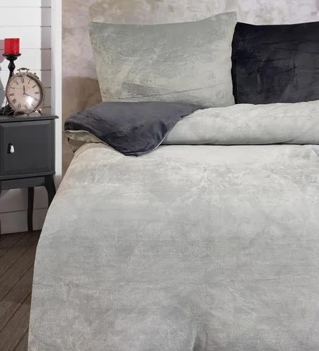 tlg Winter Thermo Fleece Bettwäsche Garnitur 200x200 cm
