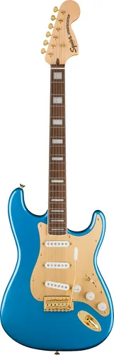 SQUIER 40th Anniversary Stratocaster®, Gold Edition, Lake Placid Blue