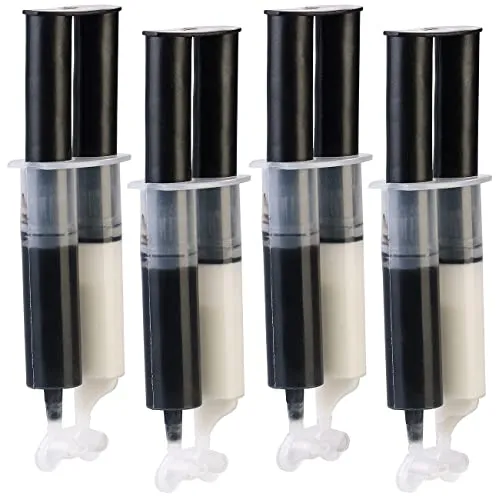 AGT Professional Epoxydharz: 4er-Set 2-Komponenten-Kleber aus Epoxidharz, je 2x 25 ml, 45 Min. (2 Komponenten Epoxy Kleber, 2 Plastik, Keramik Reparatur)