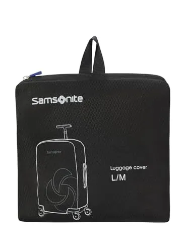 Samsonite Travel Accessories Kofferhülle L/M 75 cm - black - Kofferhülle für 75 cm Gepäckstücke, schützt vor Verschleiß und erleichtert die Identifikation. Stretchgewebe passt sich an und bietet schnellen Zugang zu Tragegriffen.