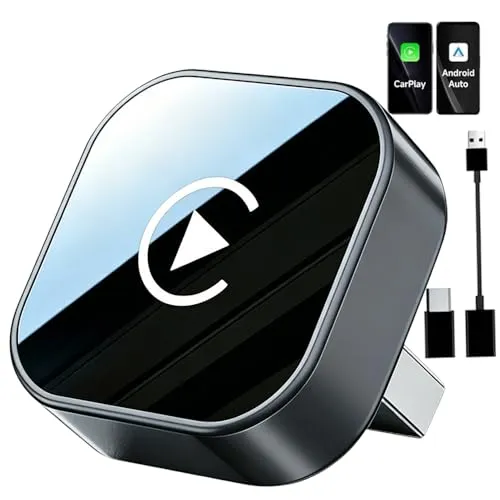 in 1 Wireless CarPlay & Android Auto Adapter – Plug & Play für iPhone und Android