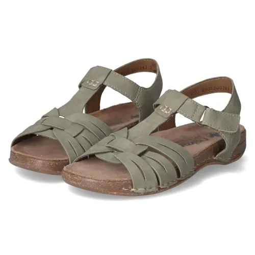 Rieker Damen 61461 Riemchensandalen, Grün, 41 EU - Wanderschuhe mit weicher Decksohle für höchsten Tragekomfort und ideal für lange Spaziergänge im Freien.