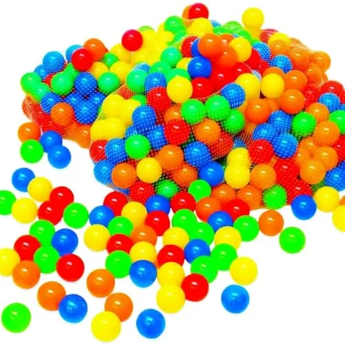 LittleTom 300 Bälle für Bällebad - Farbenfrohe Spielbälle für Kinder - Bälle für die Ballgrube für Kinder, aus hochwertigem BPA-freiem Kunststoff, sicher und langlebig - ideal für Spielzelt, Hüpfburg und zur Förderung der Motorik.