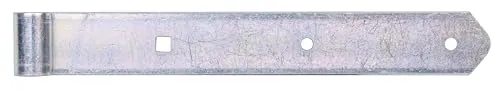 Alberts 845117 Ladenband | galvanisch verzinkt, 10er Set | Ø13 mm, 300 x 40 mm - Hochwertige Ladenbänder aus galvanisch verzinktem Stahl, ideal für die drehbare Befestigung von Türen und Toren. Robuste Qualität für vielseitige Anwendungen im Außenbereich.