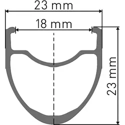 DT Swiss Laufrad P 1800 Spline 23 mm - Fahrrad-Laufräder mit leichter Aluminiumfelge für hervorragendes Steifigkeits-Gewichts-Verhältnis und langlebige Qualität dank hochwertiger Nabe und DT Swiss Aerospeichen.