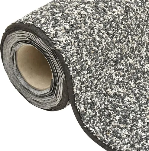 vidaXL Steinfolie Grau 400x40 cm - Wasserpumpen und Teichgestaltung: Strapazierfähige PP-Vlies Steinfolie mit natürlicher Optik, ideal für Bachläufe und zur Abdeckung unschöner Teichränder. Einfach zuschneidbar für individuelle Anpassungen.