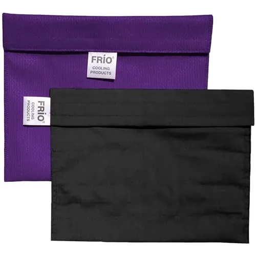 FRIO Expedition Diabetiker Insulin Kühltasche 15 x 21 cm Lila | Für bis zu 9 Insulin Pens | Kühlt mit kaltem Wasser I Keine Kühlakkus notwendig | Wiederverwendbar