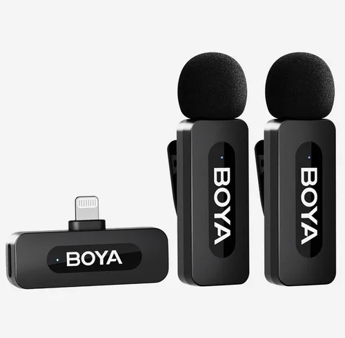 Boya BY-V2 Wireless Mikrofon 1 RX-2TX für Lightning
