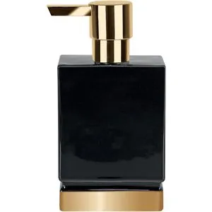 Spirella Seifenspender Roma, 10.17981, stehend, Keramik, schwarz/gold, 300ml
