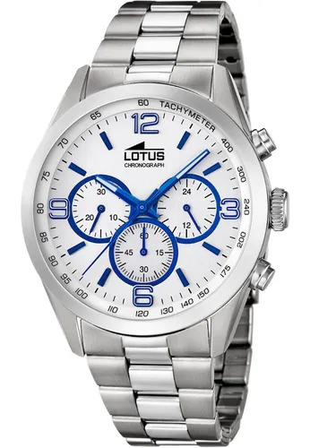 Lotus Herrenuhr 18152/3 Chrono Edelstahlband Silber