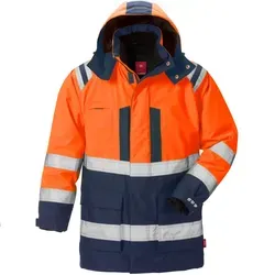 Fristads High Vis Airtech® 3in1 Parka Kl. 3 4036 GTT - Arbeits- & Schutzkleidung, vielseitig einsetzbar als Parka oder separates Jacket, bietet optimalen Schutz und Sichtbarkeit bei jedem Wetter.