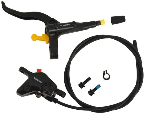 SHIMANO MT4102 Scheibenbremse – Unisex, schwarz, Einheitsgröße - Fahrradbremsen mit intuitivem und kraftvollem Bremsen für schnellere Reaktionen, ideal für actionreiche Fahrten.