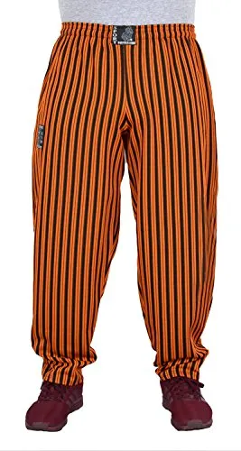ESRA Bodybuilder Hose Herren – Sporthose für Fitness und Training - Ideal für dein Workout: Die orange Herren Bodybuilding Hose bietet optimalen Tragekomfort und Bewegungsfreiheit. Mit elastischem Bund und praktischen Taschen ist sie perfekt für Training und Freizeit geeignet.