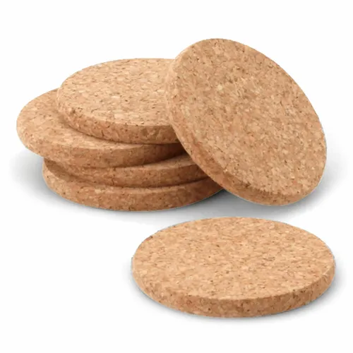 Continenta Gläseruntersetzer 6er Set Untersetzer Korkuntersetzer Kork Ø 10 cm