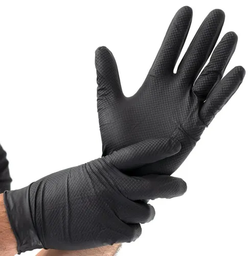 HYGOSTAR Nitril-Handschuh 'POWER GRIP', L, schwarz 50