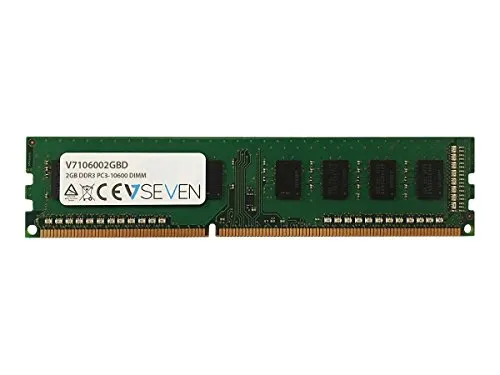 V7 V7106002GBD Desktop DDR3 DIMM Arbeitsspeicher 2GB (1333MHZ, CL9, PC3-10600, 240pin, 1.5 Volt)