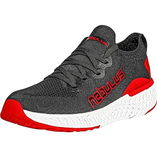 Nebulus Sneaker Unique Herren (Model: P5783 - Herren, schwarz-rot; Größe: 42) FBA