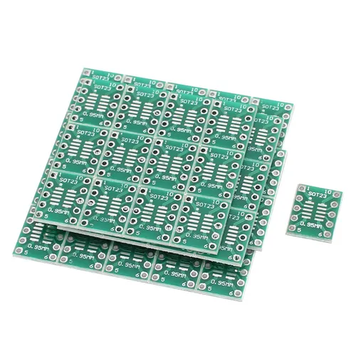 50Stk 13mmx10mm SOT23 MSOP10 Umax zu DIP10 0,5 mm/0,95mm PCB Adapter Konverter