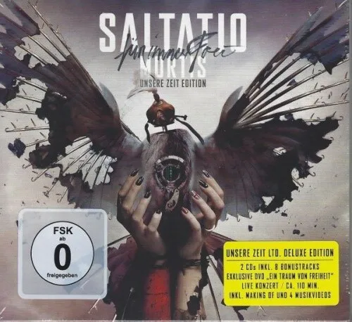 Saltatio Mortis - Für Immer Frei (2021) Digipak 2CD+DVD - Erlebe die Deluxe Edition von Saltatio Mortis! Das Box Set enthält 2 CDs und eine DVD im hochwertigen Digipak und vereint eindrucksvolle Rockmusik aus dem Jahr 2021.