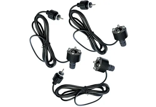Arnusa Gartenbrunnen Beleuchtung 3er Set - Brunnen Zubehör: RGB LED Beleuchtung für Quellsteine, energieeffizient und ideal für stimmungsvolle Gartenakzente.