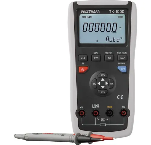Voltcraft TK-1000 Temperatur-Kalibrator - Präzises Thermometer für professionelle Anwendungen - Elektrotechnik: Hochgenauer Temperatur-Kalibrator für exakte Messungen in der Messtechnik, ideal für Labor und Industrie.