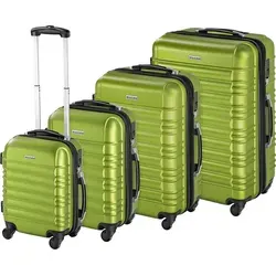 tectake® Hartschalenkoffer-Set, 4-teilig
