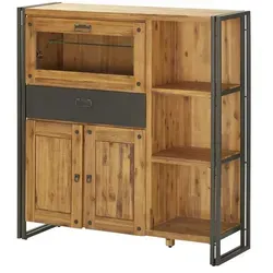 Highboard Detroit , holzfarben , Maße (cm): B: 119 H: 124 T: 40.0