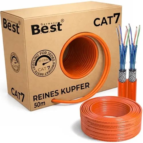 Produktbild Germany B.e.s.t CAT 7 50M Duplex Netzwerkkabel