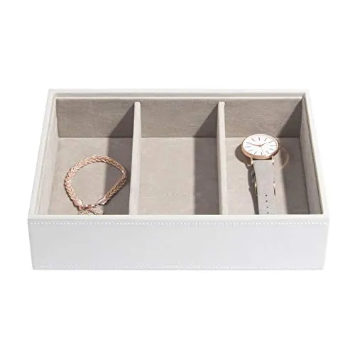 Stackers Schmuckkästchen classic 3-Fächer weiß-beige in weiß von Stackers